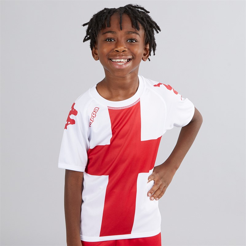 Kappa Boys Wanese Slim Fit Match Jersey Red