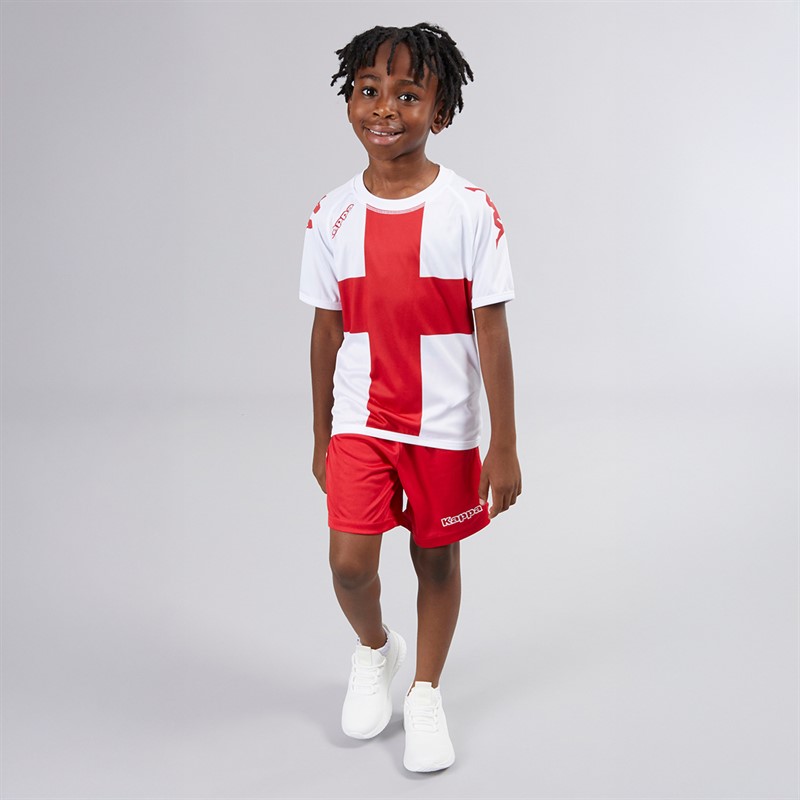 Kappa Boys Wanese Slim Fit Match Jersey Red