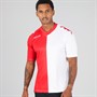 Kappa Mens Wagliar Slim Fit Match Jersey Dark Red/White