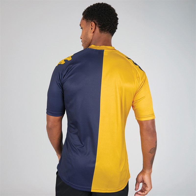 Kappa Mens Wagliar Slim Fit Match Jersey Yellow/Chrome