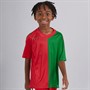 Kappa Boys Wagliar Slim Fit Match Jersey Red/Green Oasis
