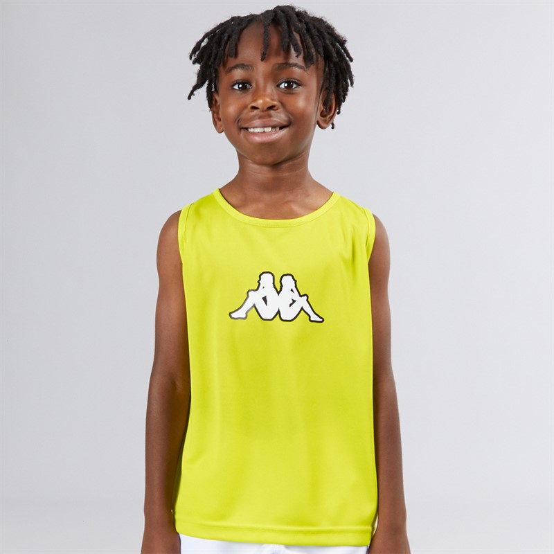 Kappa Boys Wreathe Training Bib Lime