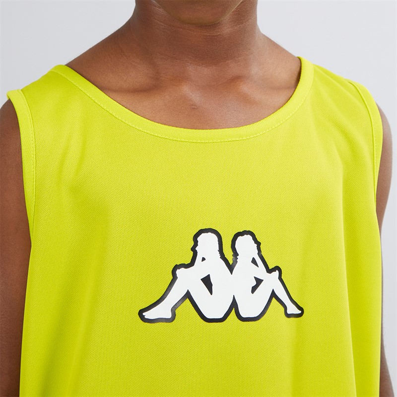 Kappa Boys Wreathe Training Bib Lime