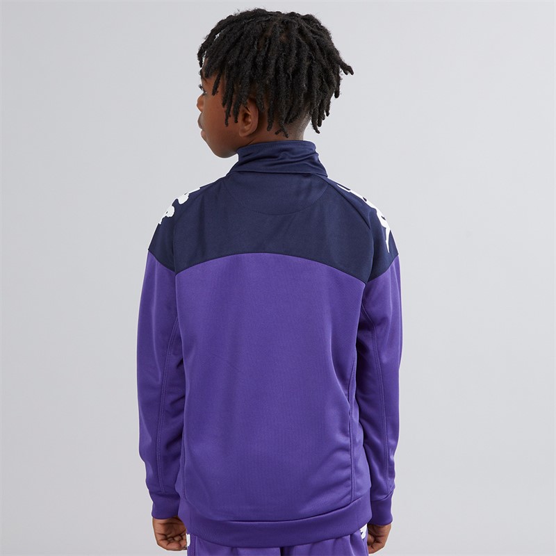 Kappa Junior Boys Vuino 1/2 Zip Training Top Violet/Navy