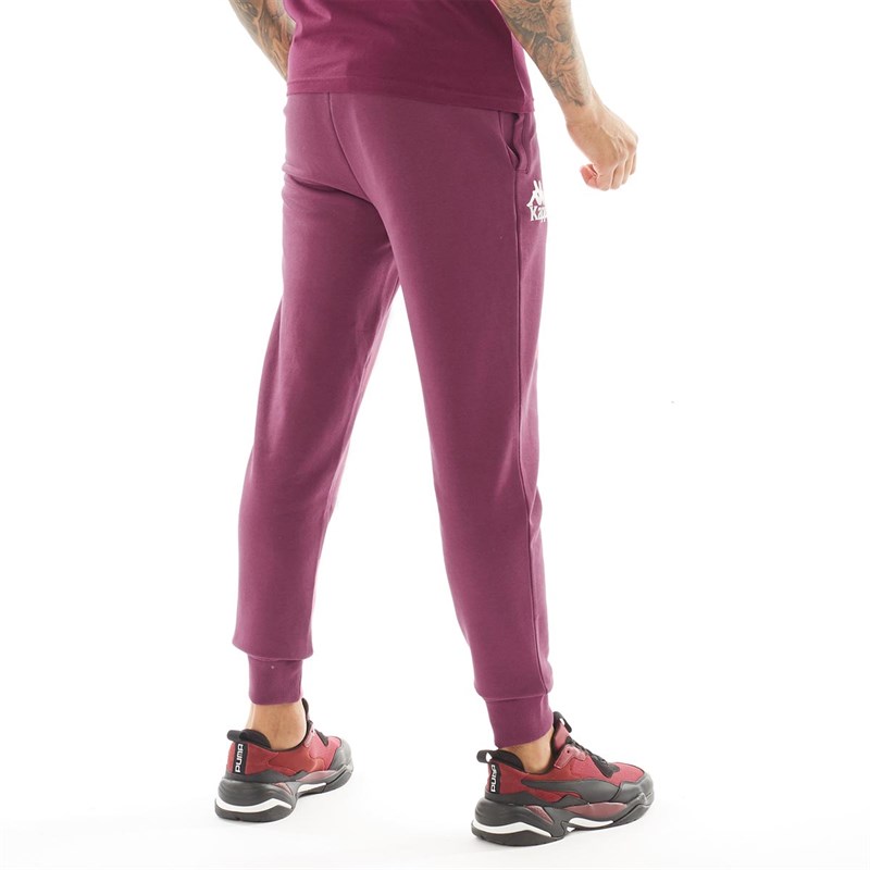 kappa burgundy joggers