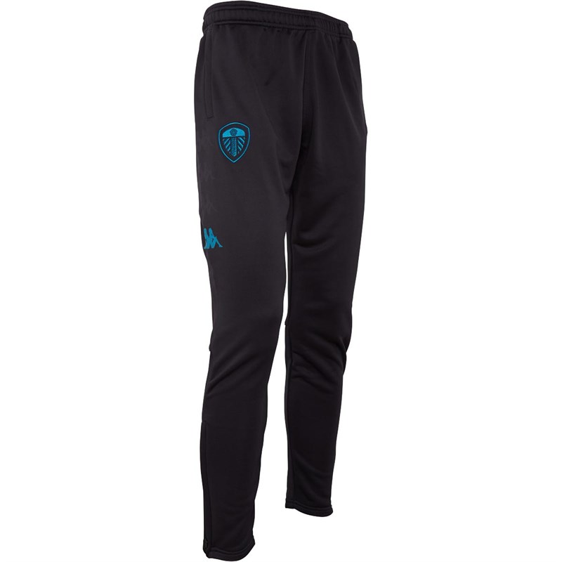 Buy Kappa Mens LUFC Leeds United Performance Slim Pants Black Onyx/Blue