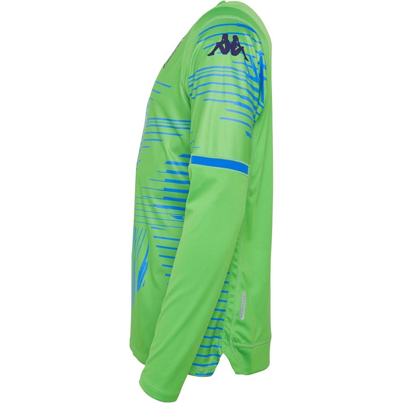 Buy Kappa Mens LUFC Leeds United Goalkeeper Away Jersey Green Fluo Fantasy