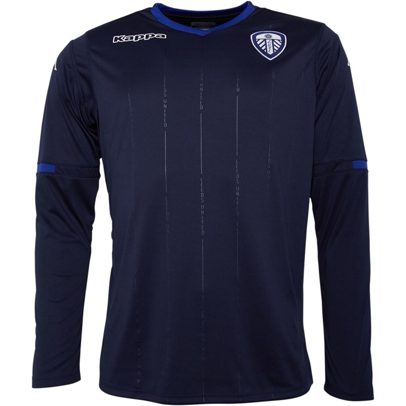 Buy Kappa Mens LUFC Leeds United Goalkeeper Home Jersey Blue Marine