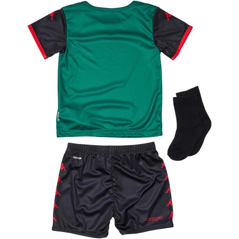 Buy Kappa Infant Boys AVFC Aston Villa Third Kit Dark Green/Black/Red