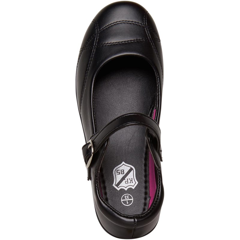 Buy KP85 Girls Strap Back To School Shoes Black