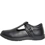 KP85 Girls T-Bar School Shoes Black