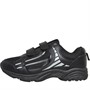 KP85 Boys Velcro School Trainers Black