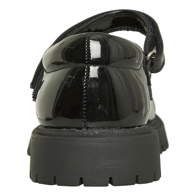 KP85 Junior Girls Arabella Mary Jane Shoes Black