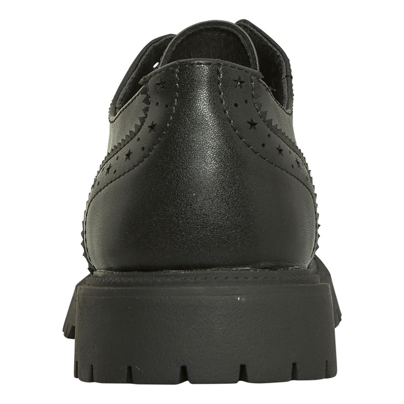 KP85 Junior Girls Allegra Brogue Shoes Black