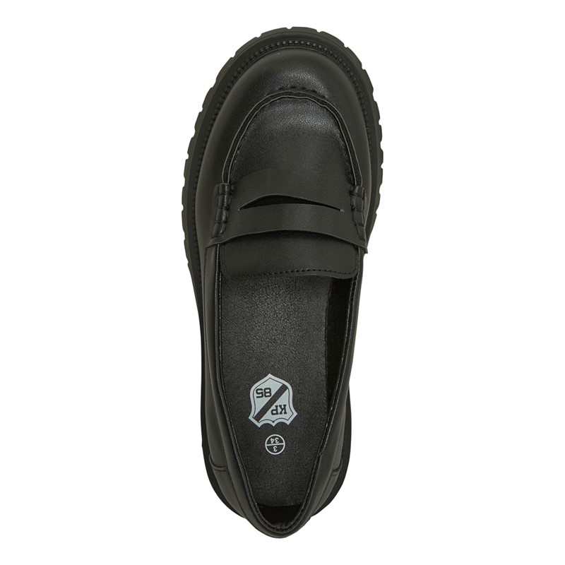 KP85 Junior Girls Ava Loafers Black