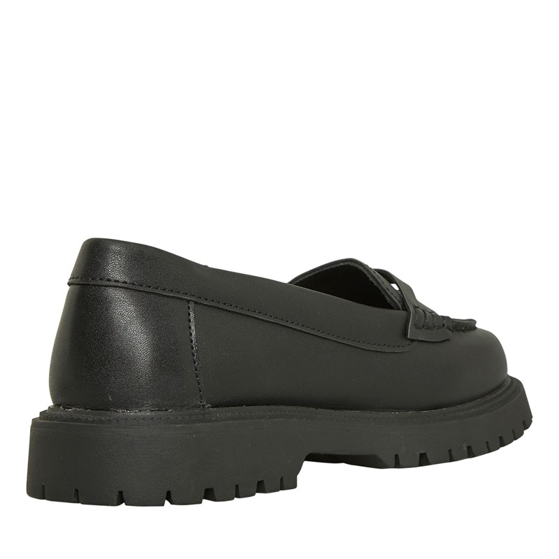 KP85 Junior Girls Ava Loafers Black