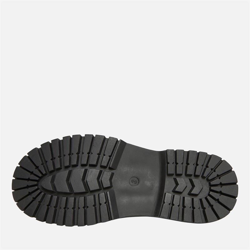 KP85 Girls Allegra Brogue Shoes Black Patent