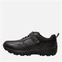 KP85 Junior Boys Strap Trainers Black Leather