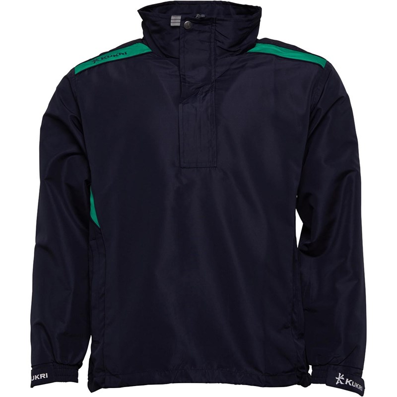 Buy Kukri Mens Premium 1/2 Zip Smock Training Jacket Navy/Emerald Green