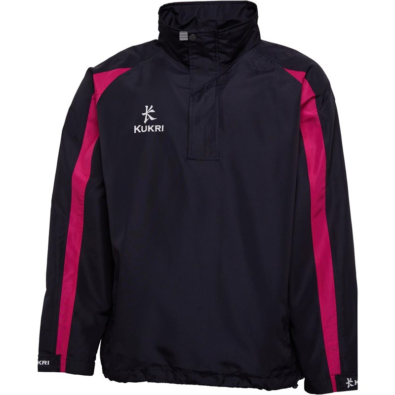 Buy Kukri Mens Premium 1/2 Zip Smock Training Jacket Navy/Hot Pink