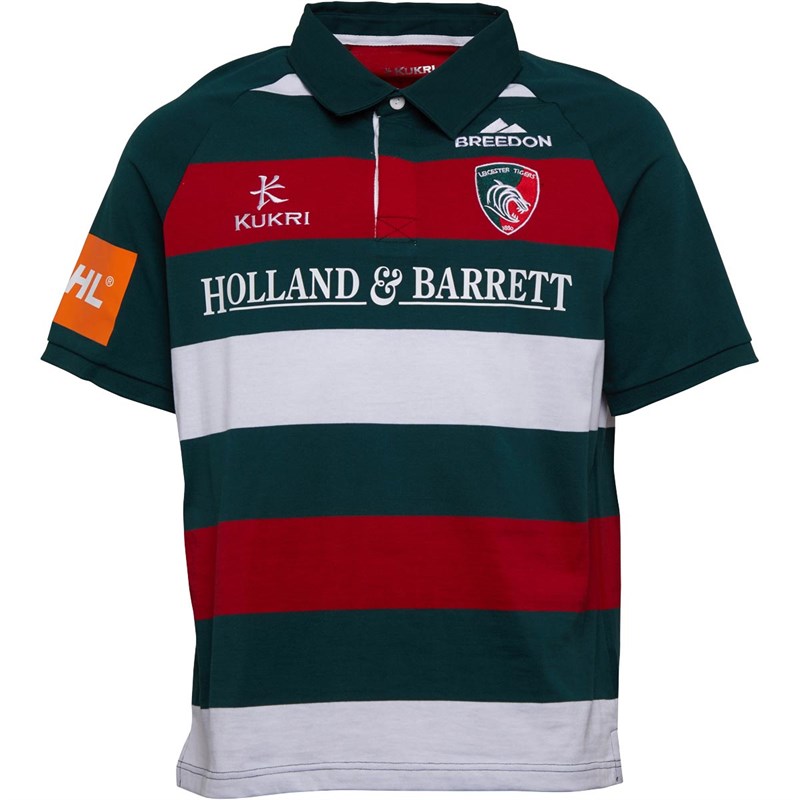 Kukri Maillot de Rugby Leicester Tigers Home Classiques Homme Vert