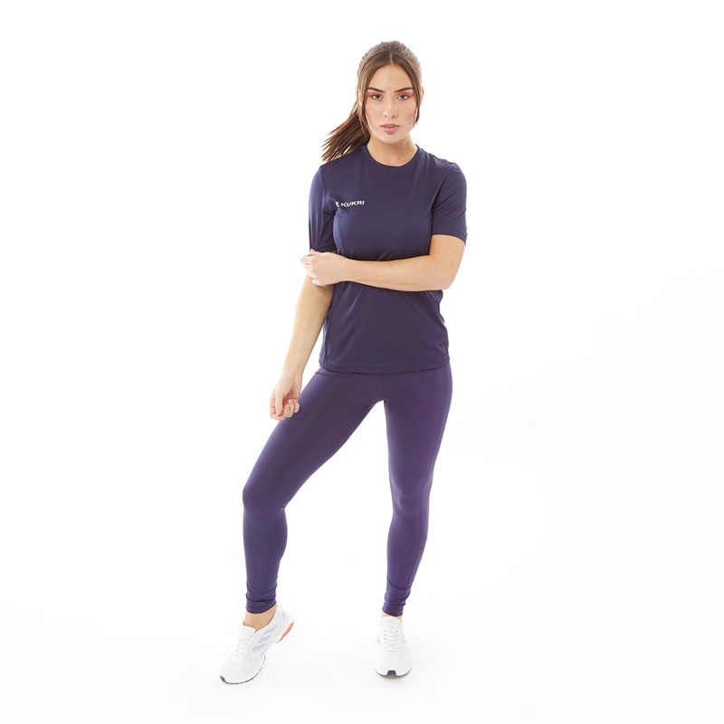 Kukri Womens Technical Training Tight Leggings French Navy