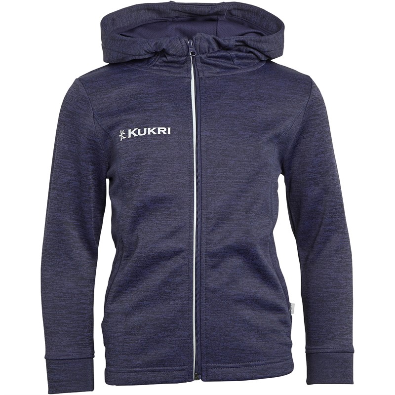 Kukri Boys Full Zip Hoodie Navy Heather