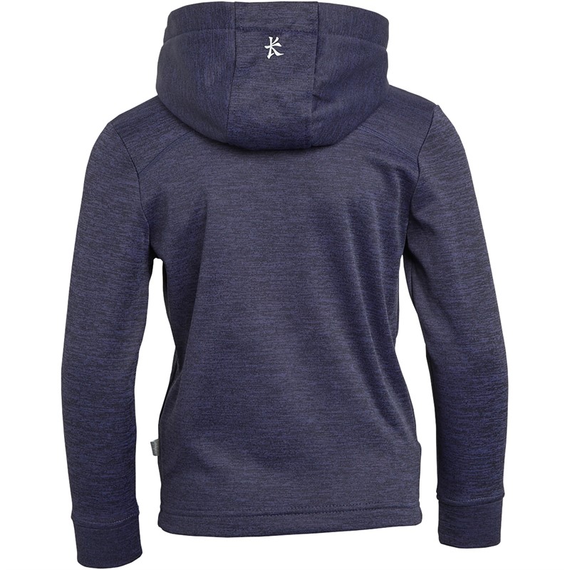 Kukri Boys Full Zip Hoodie Navy Heather