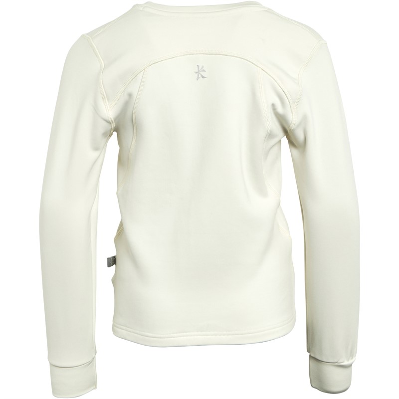 Kukri Boys Long Sleeve Cricket Fleece Ivory