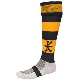 Image of Kukri Playing Socks Black/Amber