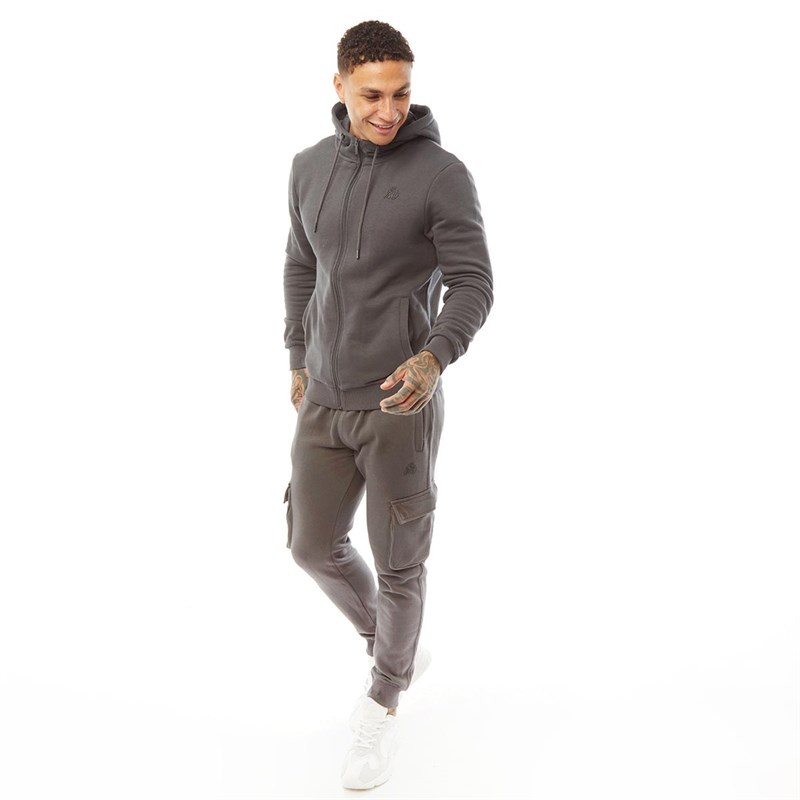 Kings Will Dream Pantalons de Jogging Crosby Cargo 2.0 Homme Anthracite
