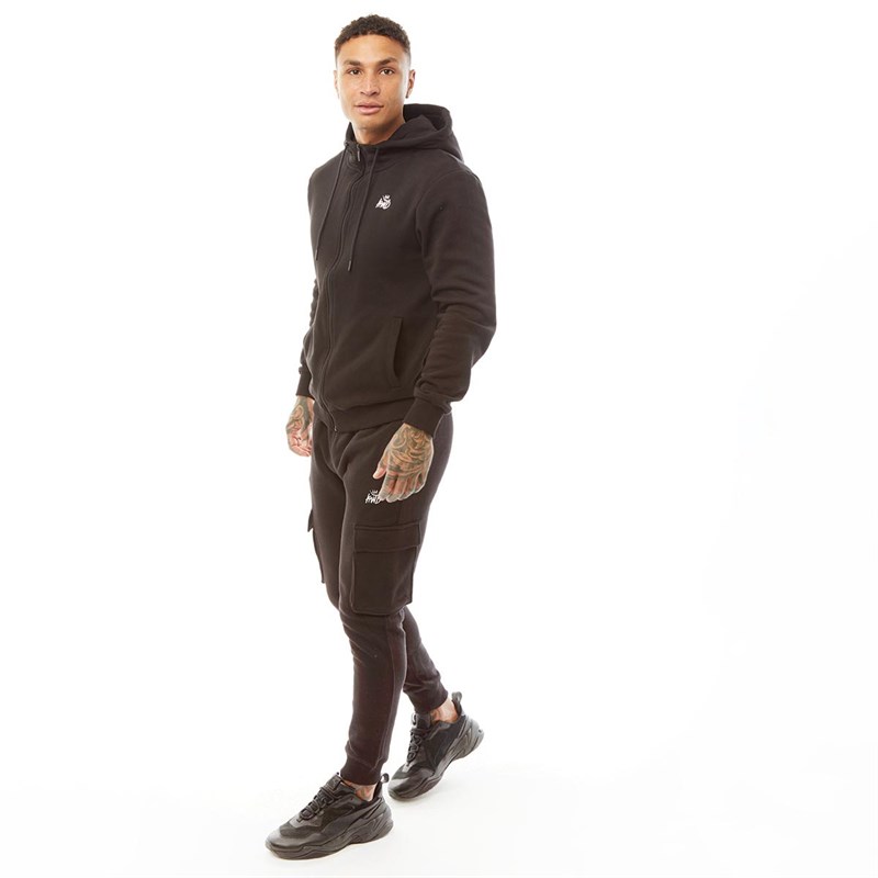 Kings Will Dream Męskie Crosby 2.0 Bluzy z kapturami Czarny