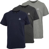 Kings Will Dream Boys Three Pack Crosby T-shirts Asphalt/Navy/Grey Marl