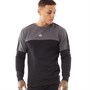 Kings Will Dream Mens Brennon Crewneck Sweatshirt Jet Black/Asphalt