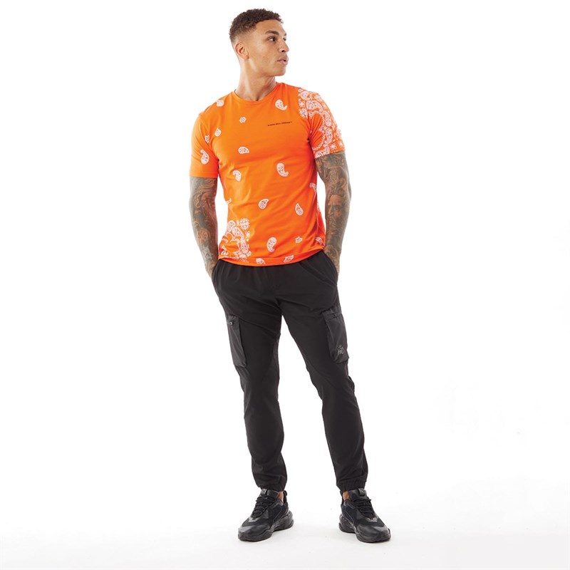 Kings Will Dream Herrer Paisley T-shirts Orange