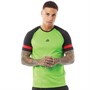 Kings Will Dream Mens Zadar T-Shirt Volt Green/Jet Black/Red