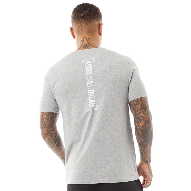 Kings Will Dream Mens Karson T-Shirt Grey Marl