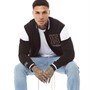 Kings Will Dream Mens Ashton Varsity Jacket Jet Black/White
