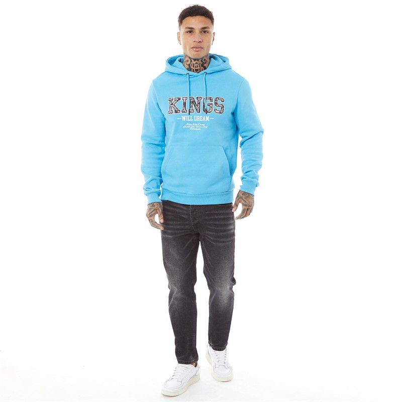 Kings Will Dream Mens Keano Hoodie Bright Blue/White