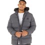Kings Will Dream Mens Dice Puffer Parka Jacket Asphalt