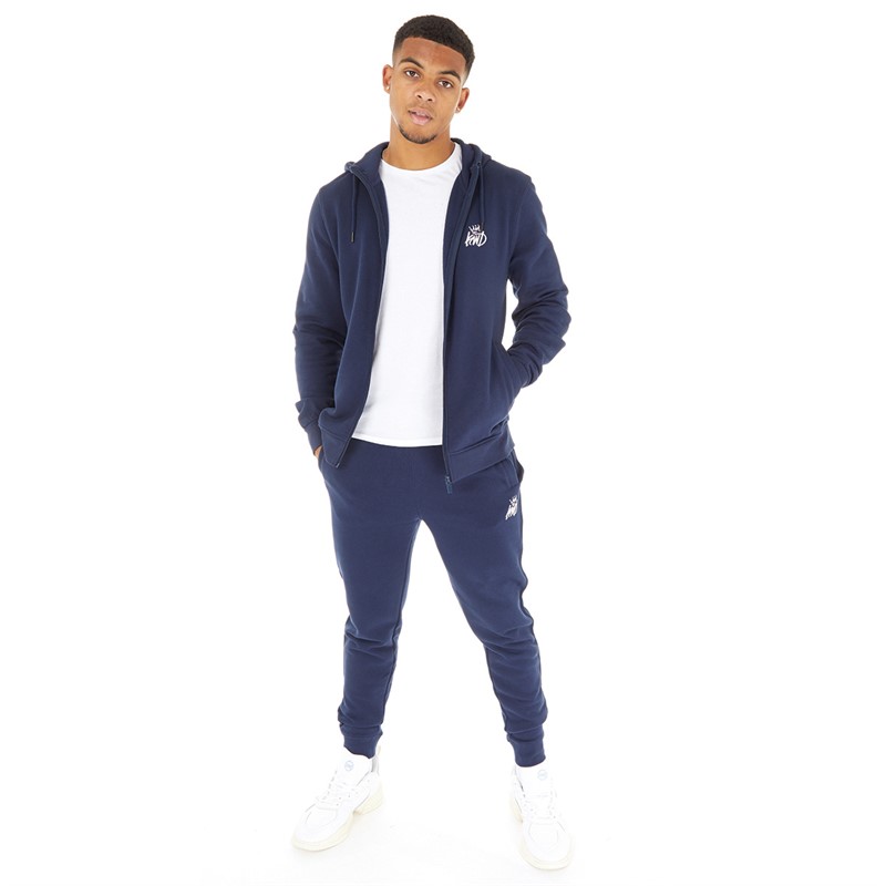 Kings Will Dream Mens Coby Zip Hoodie Navy