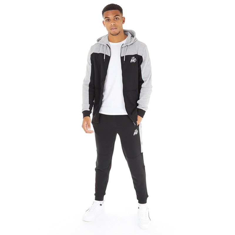 Buy Kings Will Dream Mens Burton Tracksuit Black/Grey Marl/White