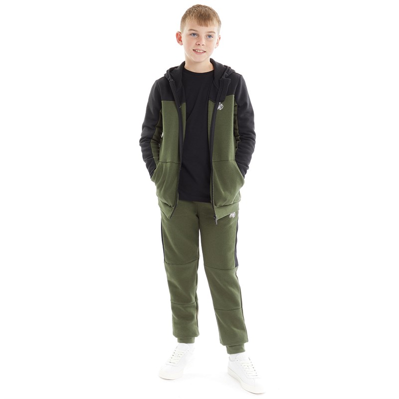 Kings Will Dream Boys Merton Tracksuit Black/Khaki