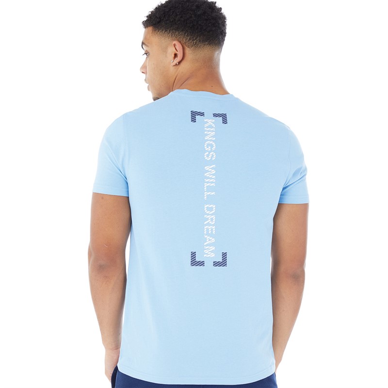 Kings Will Dream Mens Karsor T-Shirt Sky Blue/Navy/Optic White