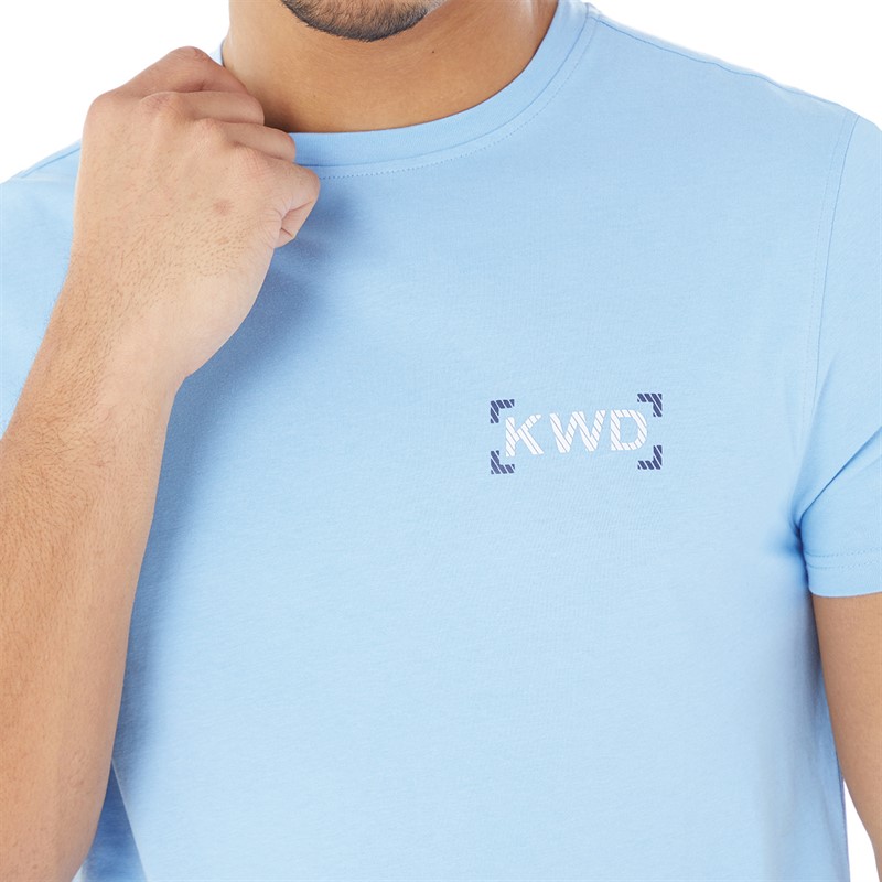Kings Will Dream Mens Karsor T-Shirt Sky Blue/Navy/Optic White