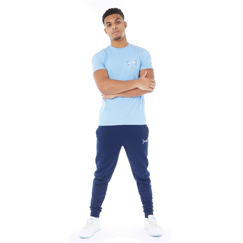 Kings Will Dream Mens Karsor T-Shirt Sky Blue/Navy/Optic White