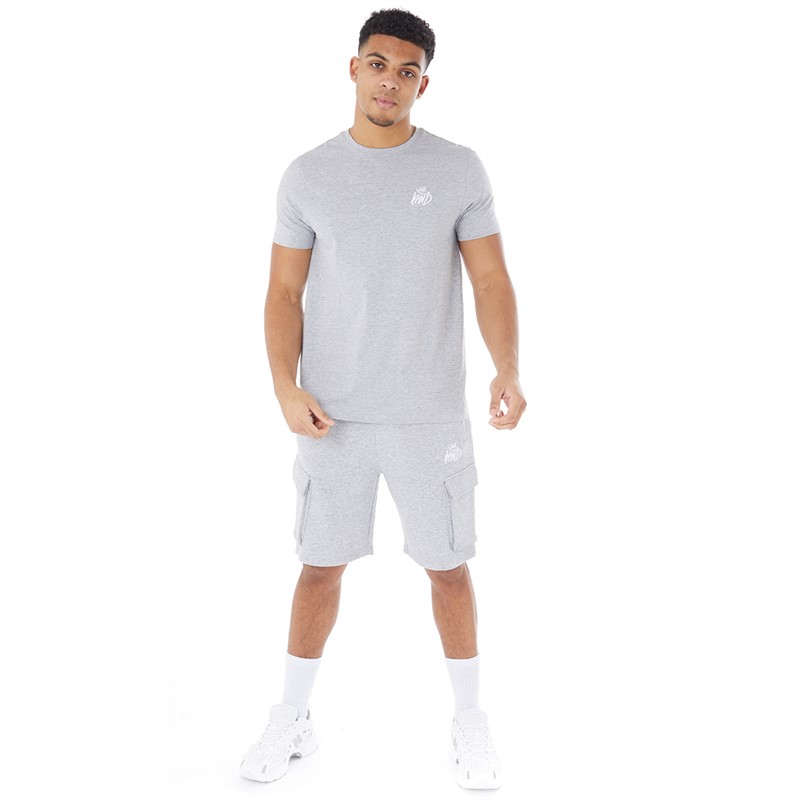 Kings Will Dream Mens Crosby 2.0 T-Shirt Grey Marl/Optic White