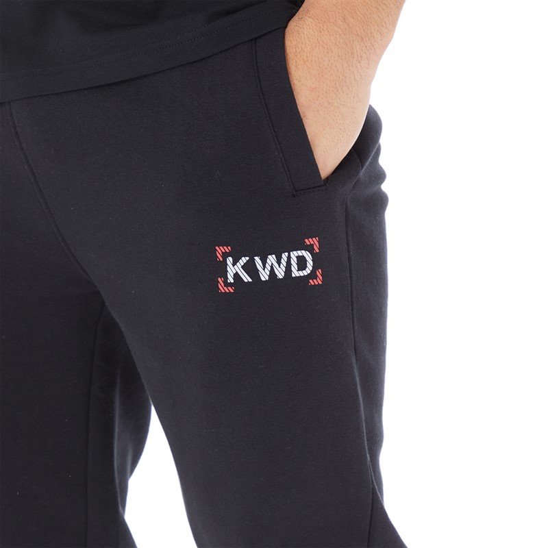 Kings Will Dream Mens Karsor Joggers Jet Black/Racing Red/Optic White