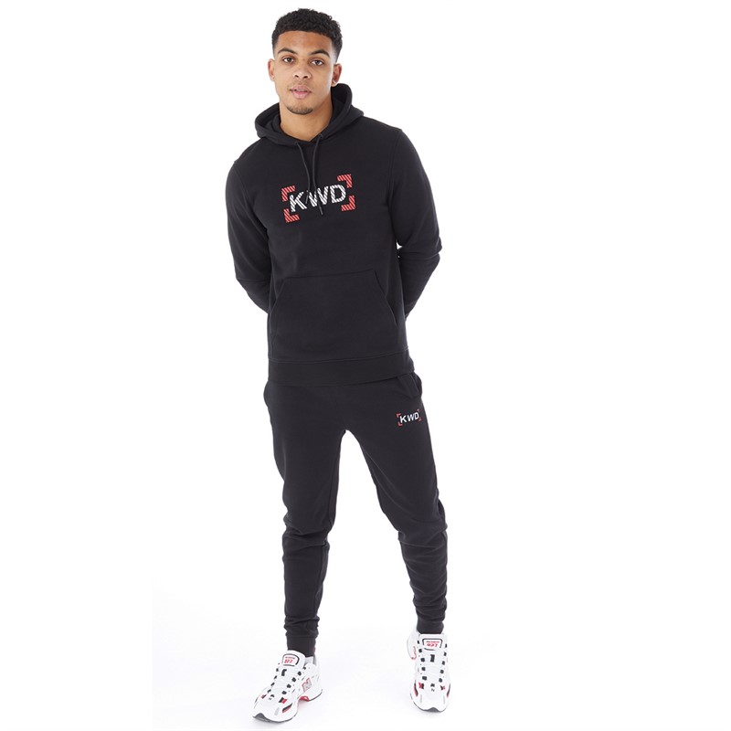 Buy Kings Will Dream Mens Karsor OTH Hoodie Jet Black/Racing Red/Optic ...