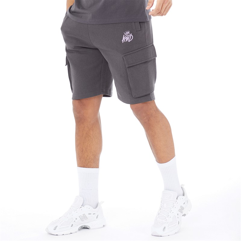 Buy Kings Will Dream Mens Crosby 2.0 Cargo Shorts Asphalt Violet Tulip